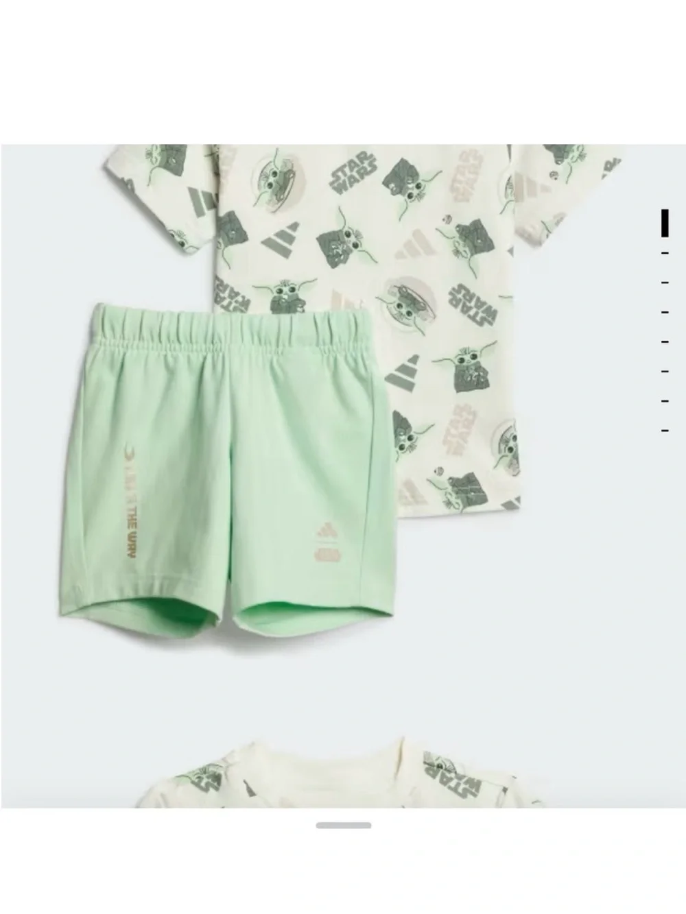 Star Wars Toddler Set in Cream & Green